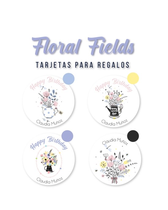 Tarjeta Regalo Floral Fields | Tarjetas Para Regalos