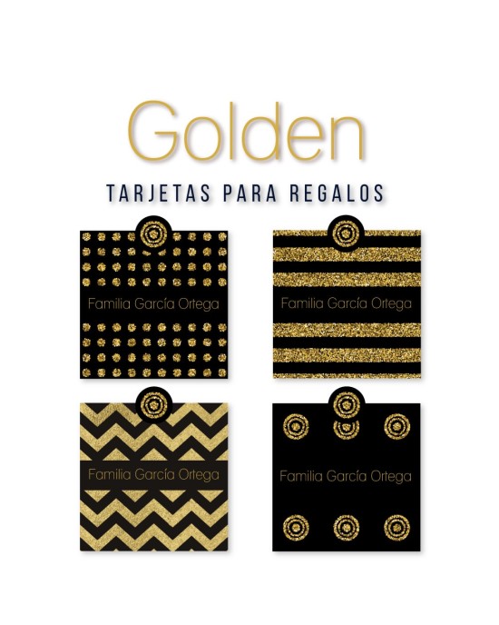 Tarjeta Regalo Golden | Tarjetas Para Regalos