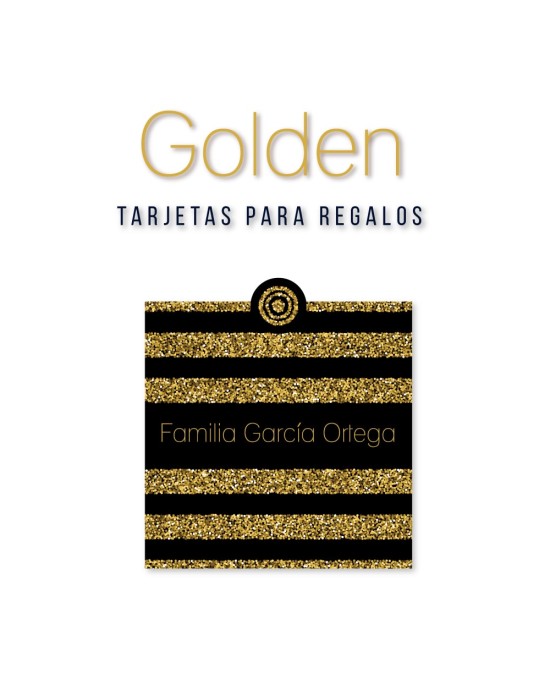 Tarjeta Regalo Golden | Tarjetas Para Regalos