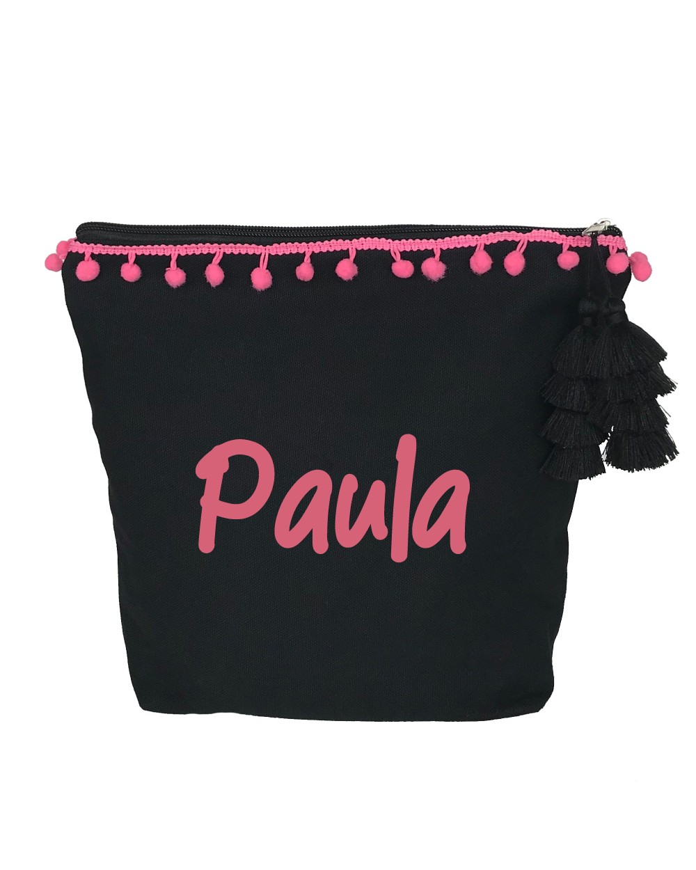 Neceser Grande Negro Rosa Neceser Grande Negro Rosa