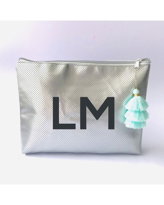 Neceser Mediano Plateado