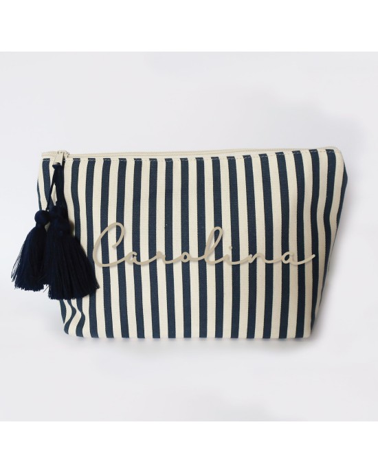 Neceser Mediano Rayas Azules