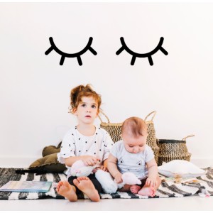 Vinil Pared Pestañas